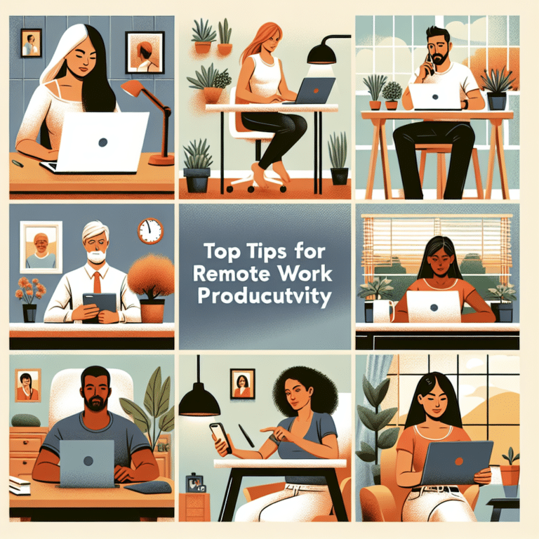 top tips for staying productive while working remotely